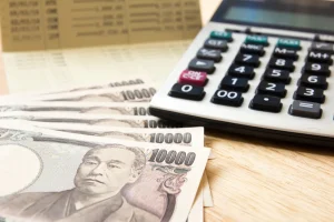 電卓と日本円