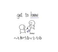 get to know の意味とイメージ解説、know との違い